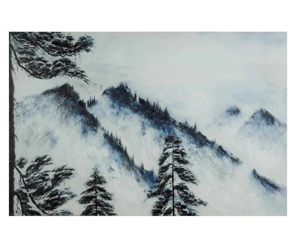 Tablou Mountain View 60×90 cm – Eurofirany, Albastru Eurofirany